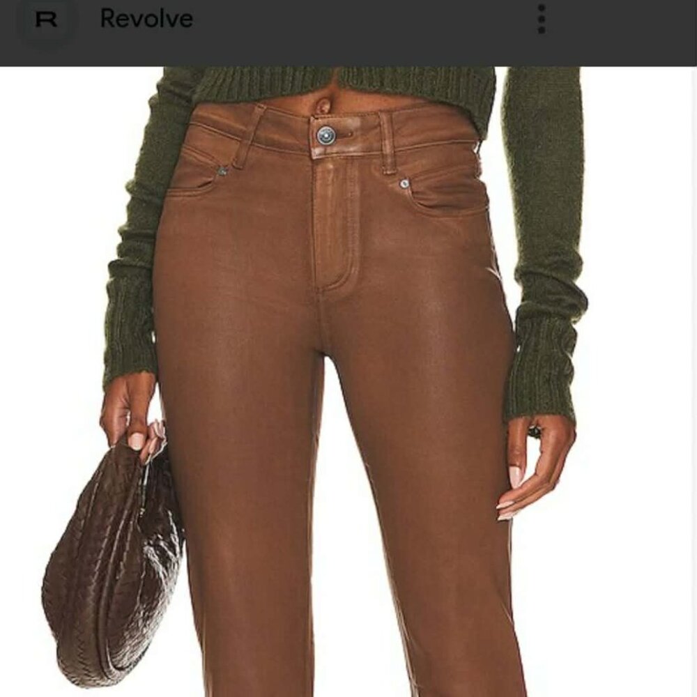 Paige Laurel Canyon High Rise Pants Brown Size 30 New With Tags